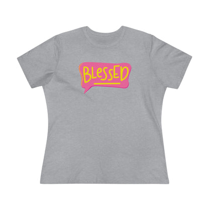 Blessed Text Bubble Relaxed Fit Premium T-shirt - Fun Christian Apparel - BlessedYes Boutique