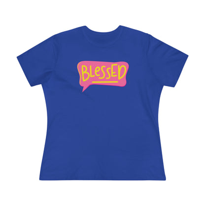 Blessed Text Bubble Relaxed Fit Premium T-shirt - Fun Christian Apparel - BlessedYes Boutique