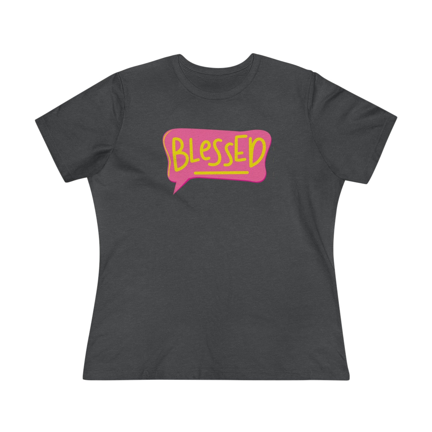 Blessed Text Bubble Relaxed Fit Premium T-shirt - Fun Christian Apparel - BlessedYes Boutique