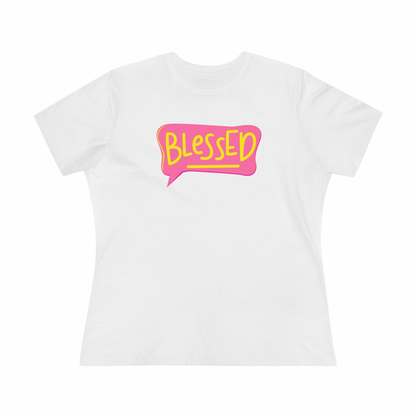 Blessed Text Bubble Relaxed Fit Premium T-shirt - Fun Christian Apparel - BlessedYes Boutique