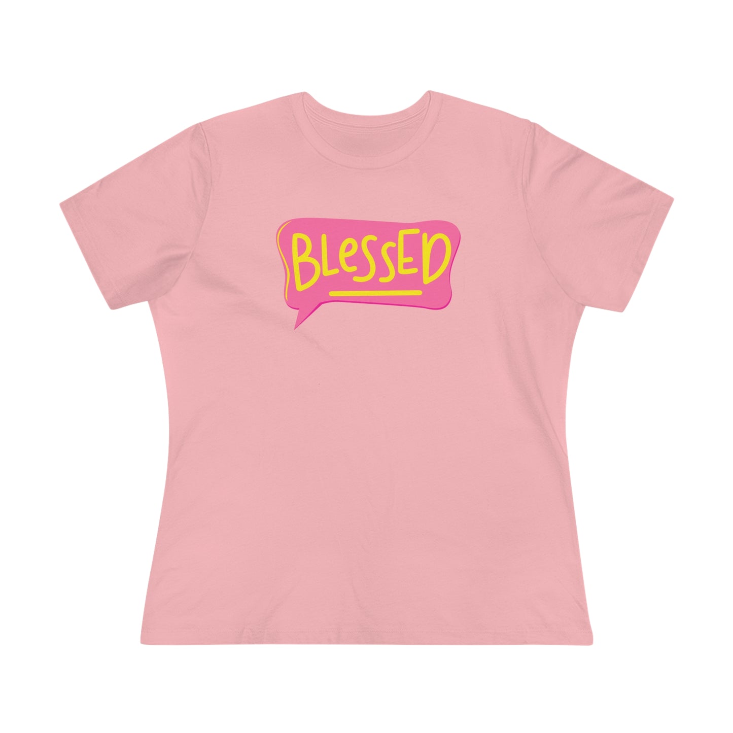 Blessed Text Bubble Relaxed Fit Premium T-shirt - Fun Christian Apparel - BlessedYes Boutique