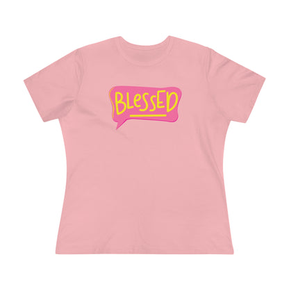 Blessed Text Bubble Relaxed Fit Premium T-shirt - Fun Christian Apparel - BlessedYes Boutique