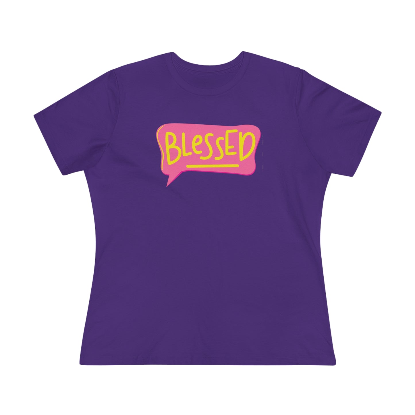 Blessed Text Bubble Relaxed Fit Premium T-shirt - Fun Christian Apparel - BlessedYes Boutique