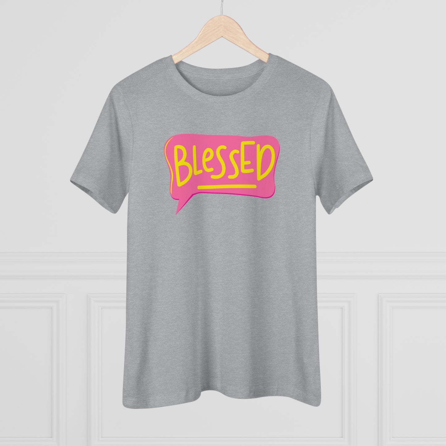 Blessed Text Bubble Relaxed Fit Premium T-shirt - Fun Christian Apparel - BlessedYes Boutique