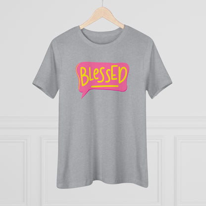 Blessed Text Bubble Relaxed Fit Premium T-shirt - Fun Christian Apparel - BlessedYes Boutique