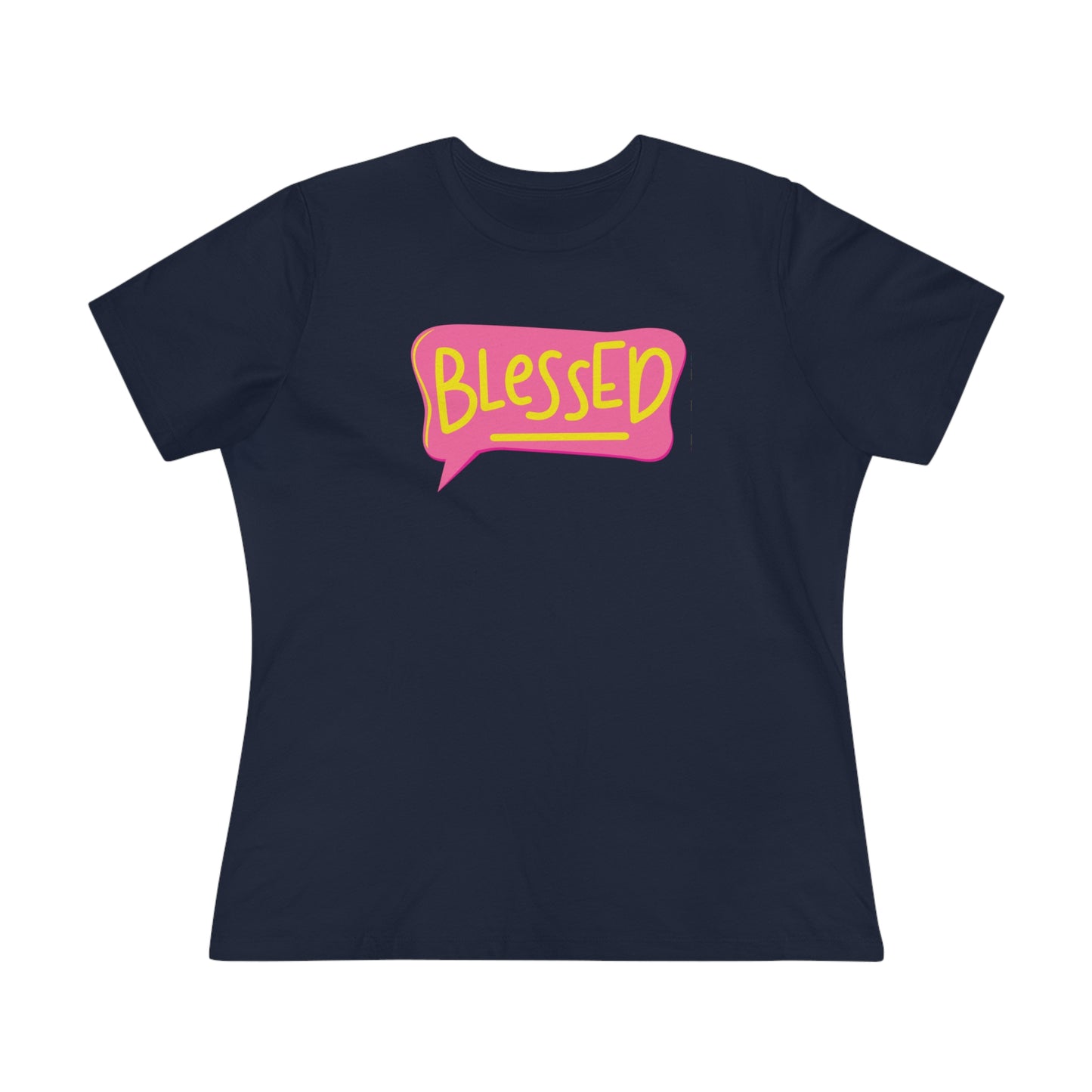 Blessed Text Bubble Relaxed Fit Premium T-shirt - Fun Christian Apparel - BlessedYes Boutique