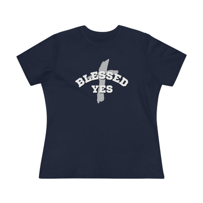 BlessedYes Cross Relaxed Fit Premium Tshirt - BlessedYes Boutique
