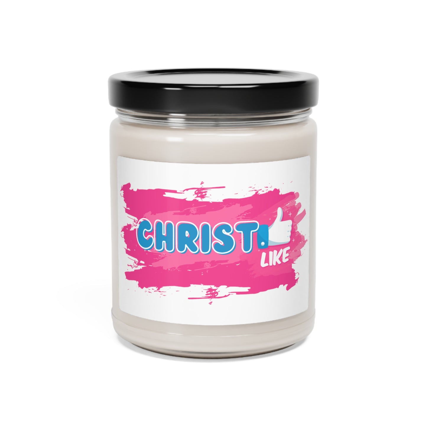 Christ LIKE Scented Soy Candle 9oz - Inspirational Christian Home Fragrance - Blessed, Yes!